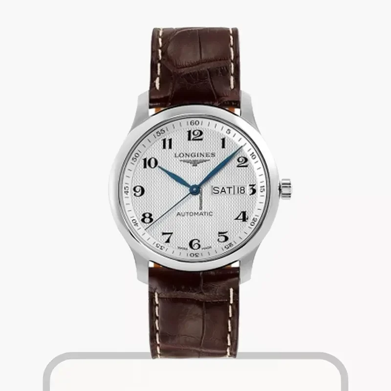 Longines Collection Automatic White Dial Leather Men's Watch- L2.755.4.78.3